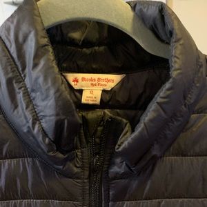 Brooks Brothers black down vest. XL. Like new condition
